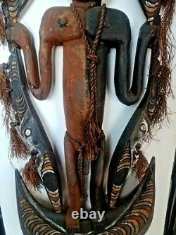 Spirit Food Hook Ancestral Figure, Papua New Guinea Art Antique Decoration