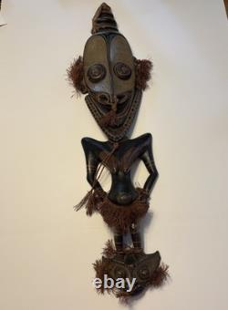 Statue Sculpture Wood Oceanic Art Papua New Guinea Antique Oceania