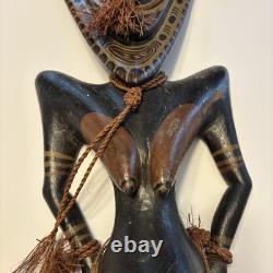 Statue Sculpture Wood Oceanic Art Papua New Guinea Antique Oceania