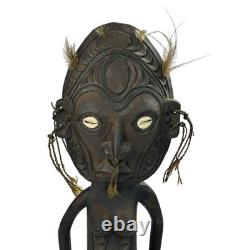 Statue d'ancêtre ancestor carving Sepik river oceanic art Papua New Guinea 16.5