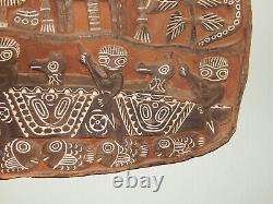 Story Board Wood Carving Papua New Guinea Kambot Village Culture and Folklore