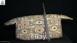 Stunning Decorated Carved Garamut Drum, Blackwater, Papua New Guinea, Oceanic