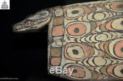 Stunning Decorated Carved Garamut Drum, Blackwater, Papua New Guinea, Oceanic