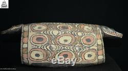 Stunning Decorated Carved Garamut Drum, Blackwater, Papua New Guinea, Oceanic