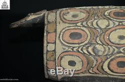 Stunning Decorated Carved Garamut Drum, Blackwater, Papua New Guinea, Oceanic