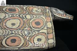 Stunning Decorated Carved Garamut Drum, Blackwater, Papua New Guinea, Oceanic