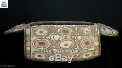 Stunning Decorated Carved Garamut Drum, Blackwater, Papua New Guinea, Oceanic