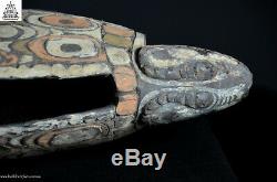 Stunning Decorated Carved Garamut Drum, Blackwater, Papua New Guinea, Oceanic