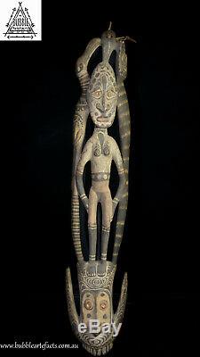 Stunning Fine Guardian Spirit Hook Figure, Sawos People, Papua New Guinea, PNG