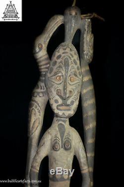 Stunning Fine Guardian Spirit Hook Figure, Sawos People, Papua New Guinea, PNG