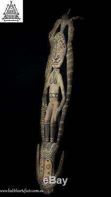 Stunning Fine Guardian Spirit Hook Figure, Sawos People, Papua New Guinea, PNG