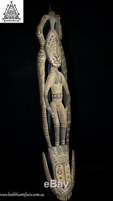 Stunning Fine Guardian Spirit Hook Figure, Sawos People, Papua New Guinea, PNG