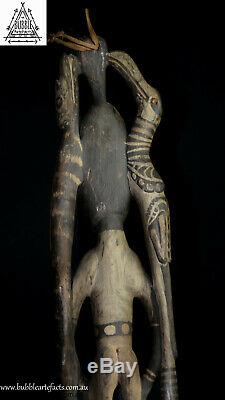 Stunning Fine Guardian Spirit Hook Figure, Sawos People, Papua New Guinea, PNG