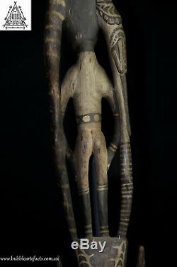 Stunning Fine Guardian Spirit Hook Figure, Sawos People, Papua New Guinea, PNG