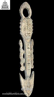 Superb Old Ceremonial Spirit Hook Figure, Sawos, PNG, Papua New Guinea, Oceanic