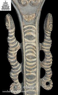 Superb Old Ceremonial Spirit Hook Figure, Sawos, PNG, Papua New Guinea, Oceanic