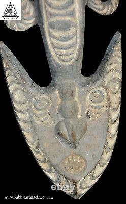 Superb Old Ceremonial Spirit Hook Figure, Sawos, PNG, Papua New Guinea, Oceanic