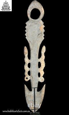 Superb Old Ceremonial Spirit Hook Figure, Sawos, PNG, Papua New Guinea, Oceanic