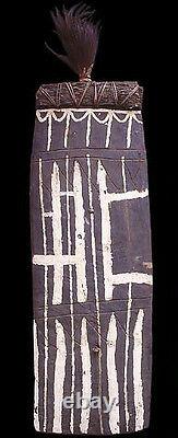 Superb old Eastern Highlands war shield, Tribal Art Papua New Guinea t3241