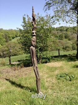Tall Male Spirit Figure From Papua New Guinea