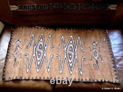 Tapa Bark Cloth Painting Papua New Guinea Pacific Wall Art I