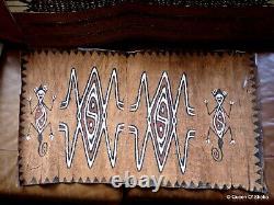 Tapa Bark Cloth Painting Papua New Guinea Pacific Wall Art I
