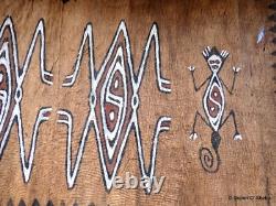 Tapa Bark Cloth Painting Papua New Guinea Pacific Wall Art I