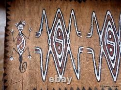 Tapa Bark Cloth Painting Papua New Guinea Pacific Wall Art I