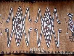 Tapa Bark Cloth Painting Papua New Guinea Pacific Wall Art I