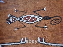 Tapa Bark Cloth Painting Papua New Guinea Pacific Wall Art I
