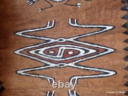 Tapa Bark Cloth Painting Papua New Guinea Pacific Wall Art I