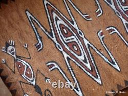 Tapa Bark Cloth Painting Papua New Guinea Pacific Wall Art I