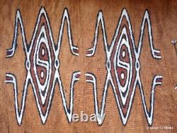 Tapa Bark Cloth Painting Papua New Guinea Pacific Wall Art I Tapa Bark Cloth Painting Papua New Guinea Pacific Wall Art I