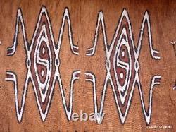 Tapa Bark Cloth Painting Papua New Guinea Pacific Wall Art I