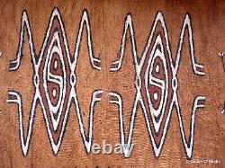 Tapa Bark Cloth Painting Papua New Guinea Pacific Wall Art I^
