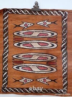 Tapa Bark Cloth Painting Papua New Guinea Pacific Wall Art II