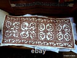 Tapa Bark Cloth Painting Papua New Guinea Pacific Wall Art III