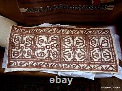 Tapa Bark Cloth Painting Papua New Guinea Pacific Wall Art III