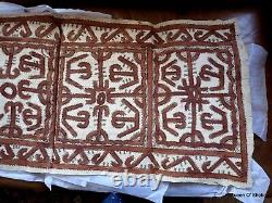 Tapa Bark Cloth Painting Papua New Guinea Pacific Wall Art III#