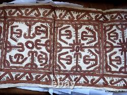 Tapa Bark Cloth Painting Papua New Guinea Pacific Wall Art III