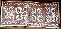 Tapa Bark Cloth Painting Papua New Guinea Pacific Wall Art III