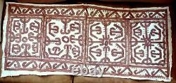 Tapa Bark Cloth Painting Papua New Guinea Pacific Wall Art III
