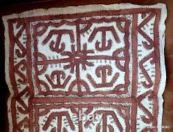 Tapa Bark Cloth Painting Papua New Guinea Pacific Wall Art III