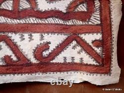 Tapa Bark Cloth Painting Papua New Guinea Pacific Wall Art III