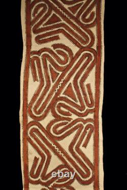 Tapa cloth, painted beated bark, popondetta, papua new guinea