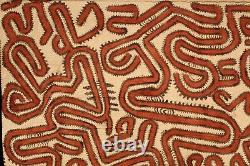 Tapa cloth, painted beated bark, popondetta, papua new guinea