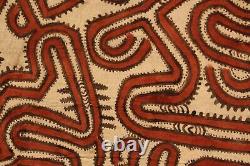 Tapa cloth, painted beated bark, popondetta, papua new guinea