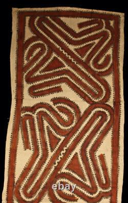 Tapa cloth, painted beated bark, popondetta, papua new guinea