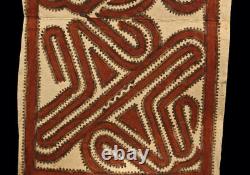 Tapa cloth, painted beated bark, popondetta, papua new guinea