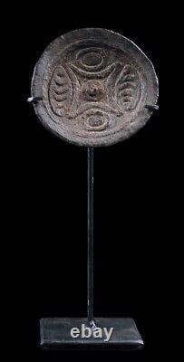 Toupie rituelle, ritual spinning top, oceanic art, papua new guinea, tribal art